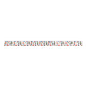 Schattige Notenkraker Ballet Pattern Christmas Grosgrain Lint (Voorkant)