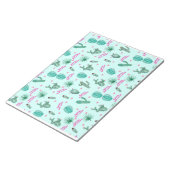 Schattige Notitieblok met cactuspatroon (Schuin)