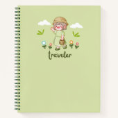 Schattige notitieboek voor reizigers 💚✨✈🌲 (Voorkant)