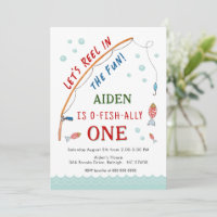 Schattige O- Fish-Ally One Vist 1e verjaardag