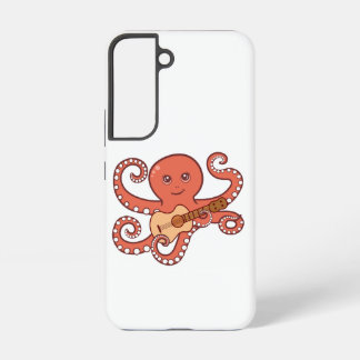 Schattige octopus spelen akoestische gitaar Cartoo Samsung Galaxy Hoesje