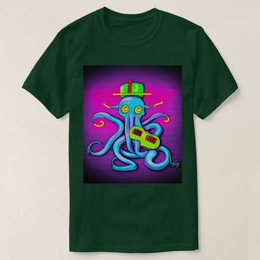 schattige octopus t-shirt (Design voorkant)
