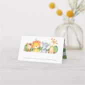 Schattige Oerwoud Dieren Safari 1e Verjaardag Groe (Voorkant)