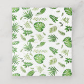 Schattige Oerwoud Dieren Safari 1e Verjaardag Groe (Binnenkant ongevouwen)