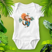 Schattige Oerwoud Leopard Baby Romper