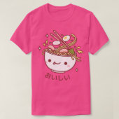 Schattige Oishii Japans Ramen Noodles Spilling Top (Design voorkant)