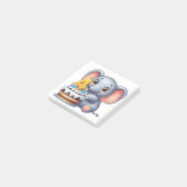 Schattige Olifant 4e Verjaardag Post-it® Notes (Schuin)