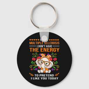 Schattige Olifant Awareness Multiple Sclerosis War Sleutelhanger