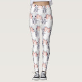 schattige olifant leggings (Voorkant)