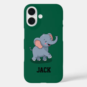Schattige Olifant met Cadeau iPhone 16 Hoesje