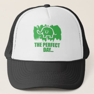 schattige olifant trucker pet