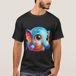 Schattige Olifant Vis T-shirt