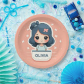 Schattige Olivia papier bord (Feest)