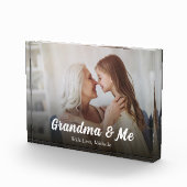 Schattige oma-script gepersonaliseerd fotoblokken (Rechts)