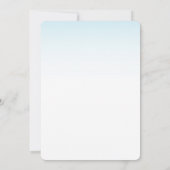 Schattige Onder het Zee Baby Shower Invitations Kaart (Achterkant)