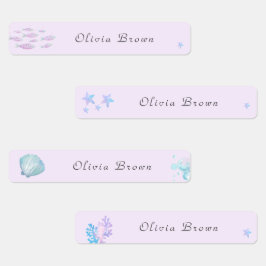 Schattige onder het zee Day Care School Naam Kledi Labels