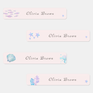 Schattige onder het zee Day Care School Naam Kledi Labels