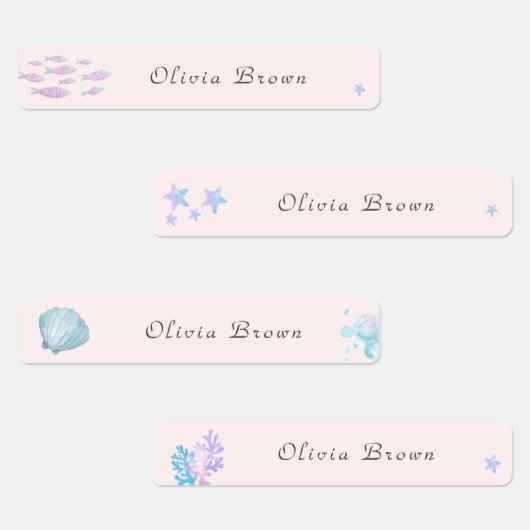 Schattige onder het zee Day Care School Naam Kledi Labels (Groep)