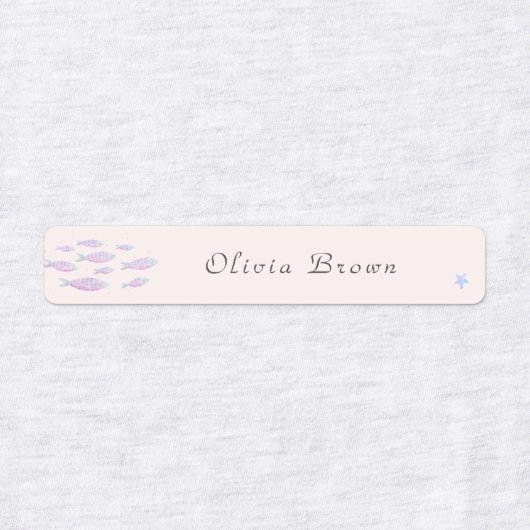 Schattige onder het zee Day Care School Naam Kledi Labels (Design 1)