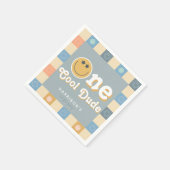 Schattige One Cool Dude Boys 1e verjaardag Servet (Hoek)