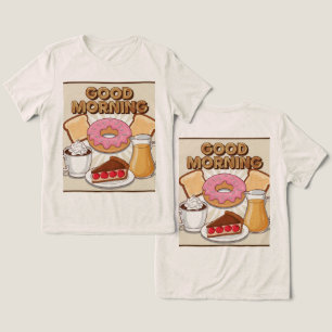 Schattige ontbijt Goedemorgen Tri-Blend Shirt