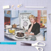 schattige ontkoppelingsretro  baddame tissuepapier (Craft)