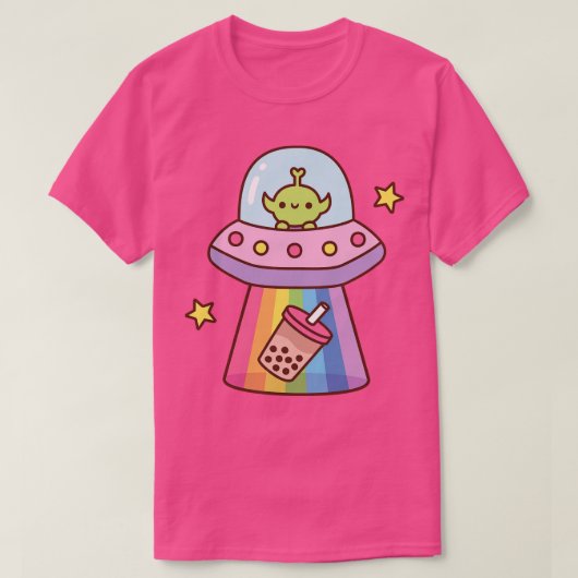 Schattige ontvoert Bubble Tea Funny T-shirt (Design voorkant)