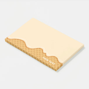 Schattige op maat gemaakt ijs Vanille Post-it® Notes