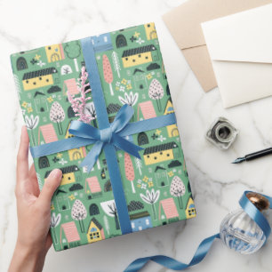 schattige opwarmpartij cadeaupapier