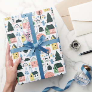 schattige opwarmpartij cadeaupapier