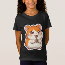 Schattige Oranje Hamster met Zonnebloempit Grappig