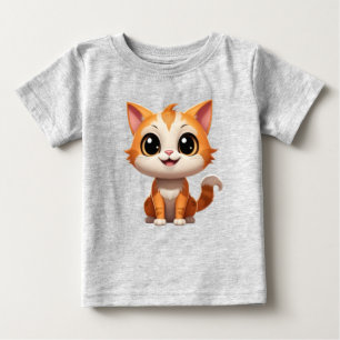 Schattige oranje kat cartoon stijl karakter-89738