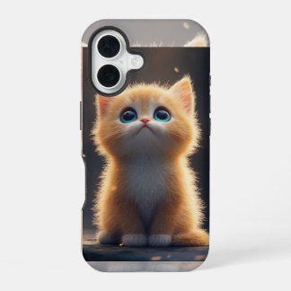 Schattige Oranje Kat iPhone 16 Hoesje
