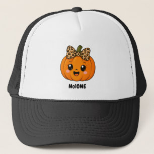 Schattige Oranje Kleine Pompoen Halloween Aangepas Trucker Pet