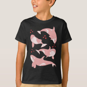 Schattige Orka Walvis Mariene Bioloog Zee Dieren V T-shirt