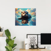 Schattige otter poster (Thuiskantoor)