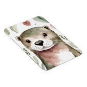 Schattige Otter Waterverf Magneet (Rechterzijde)