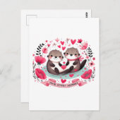 Schattige Otter woordspeling Briefkaart (Voorkant / Achterkant)