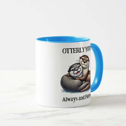 Schattige: Ottering Yours Always en Furever Mok (Voorkant rechts)