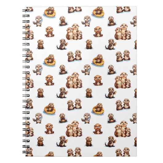 Schattige otters! notitieboek (Voorkant)
