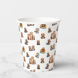 Schattige otters! papieren bekers