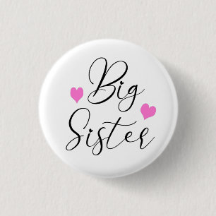 Schattige Oudere Zus Ronde Button 3,2 Cm