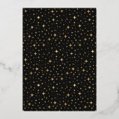 Schattige Over The Moon Foto Geboorteaankondiging  Folie Uitnodiging (Achterkant)