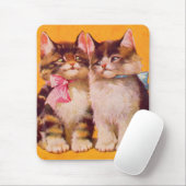 schattige overstromingskittens uit 1930 muismat (Met muis)