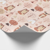 Schattige oxen en deer cadeaupapier (Hoek)