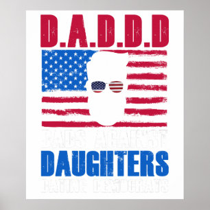 Schattige P.A.P.A.'s Tegen Dochters die met Democr Poster