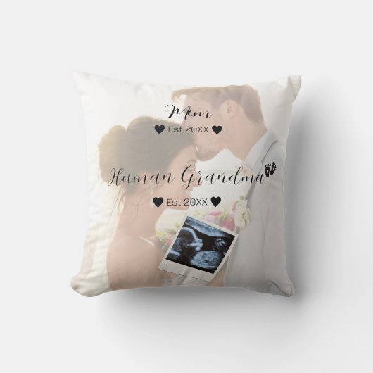 Schattige paar aangepaste foto kussen (Voorkant)