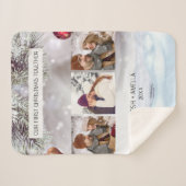 Schattige paar aangepaste foto sherpa deken (Voorkant (horizontaal))