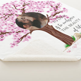 Schattige paar aangepaste foto sherpa deken