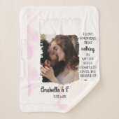 Schattige paar aangepaste foto sherpa deken (Voorkant)